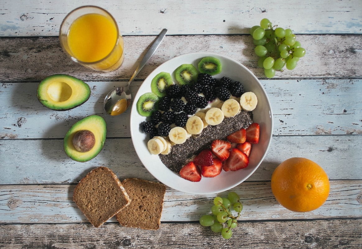 Fresh ingredients for healthy cooking